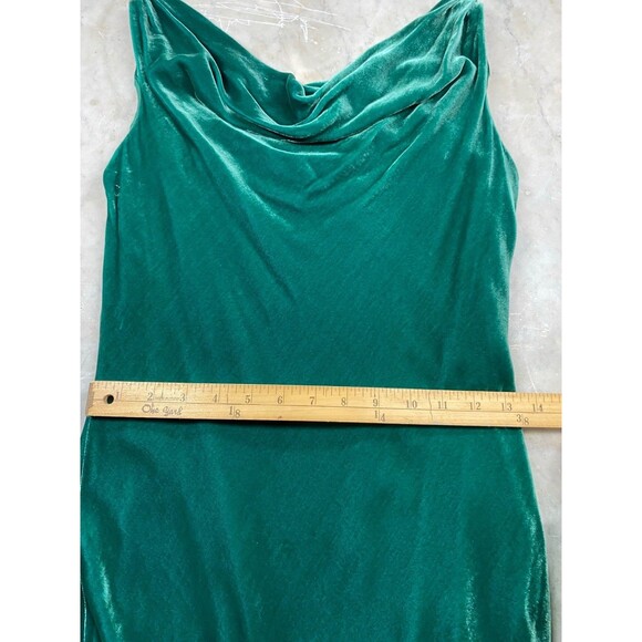 J Peterman Vintage Silk Rayon Velvet Evening Dress Women’s 2 Gown Emerald Green - Picture 10 of 12